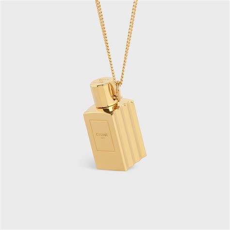 celine perfume necklace|authentic celine necklaces.